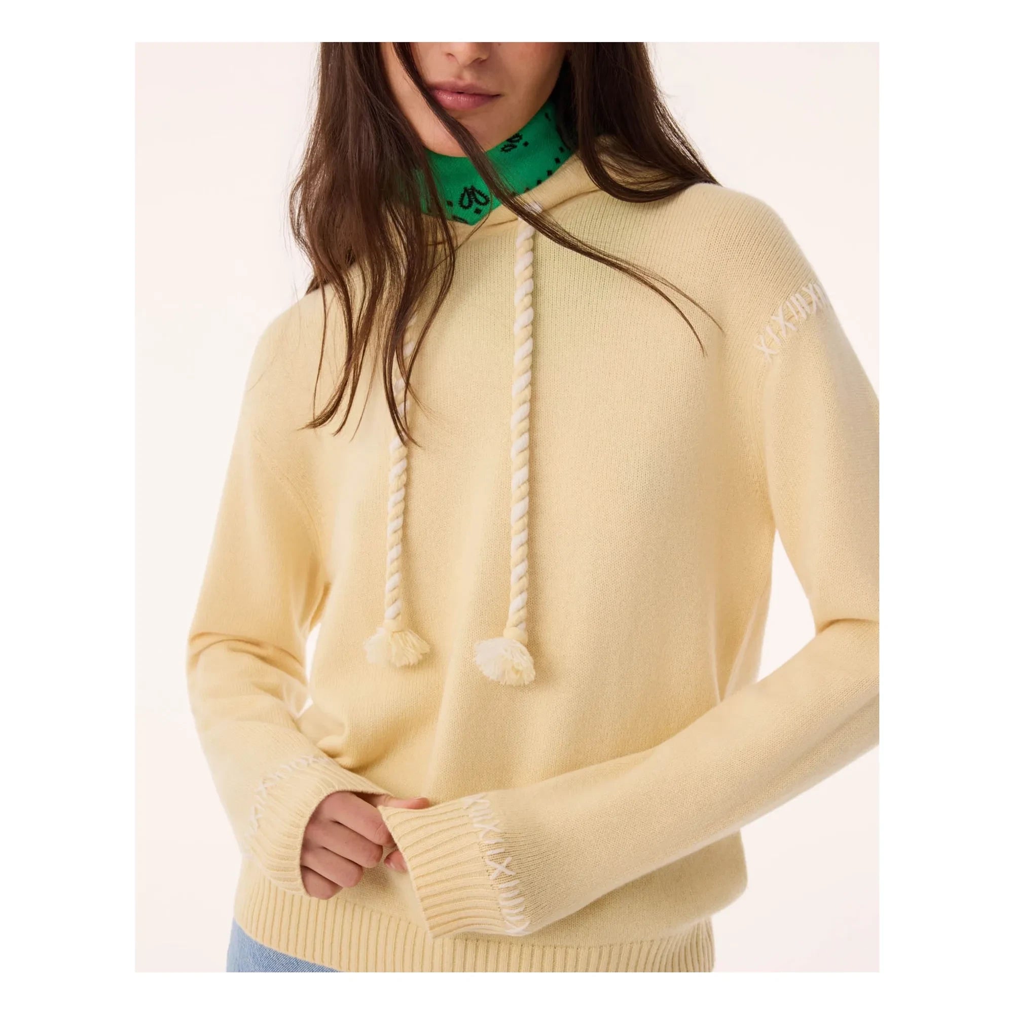 Kujten - Bakia Bico Kaschmirpullover | Anisgrün