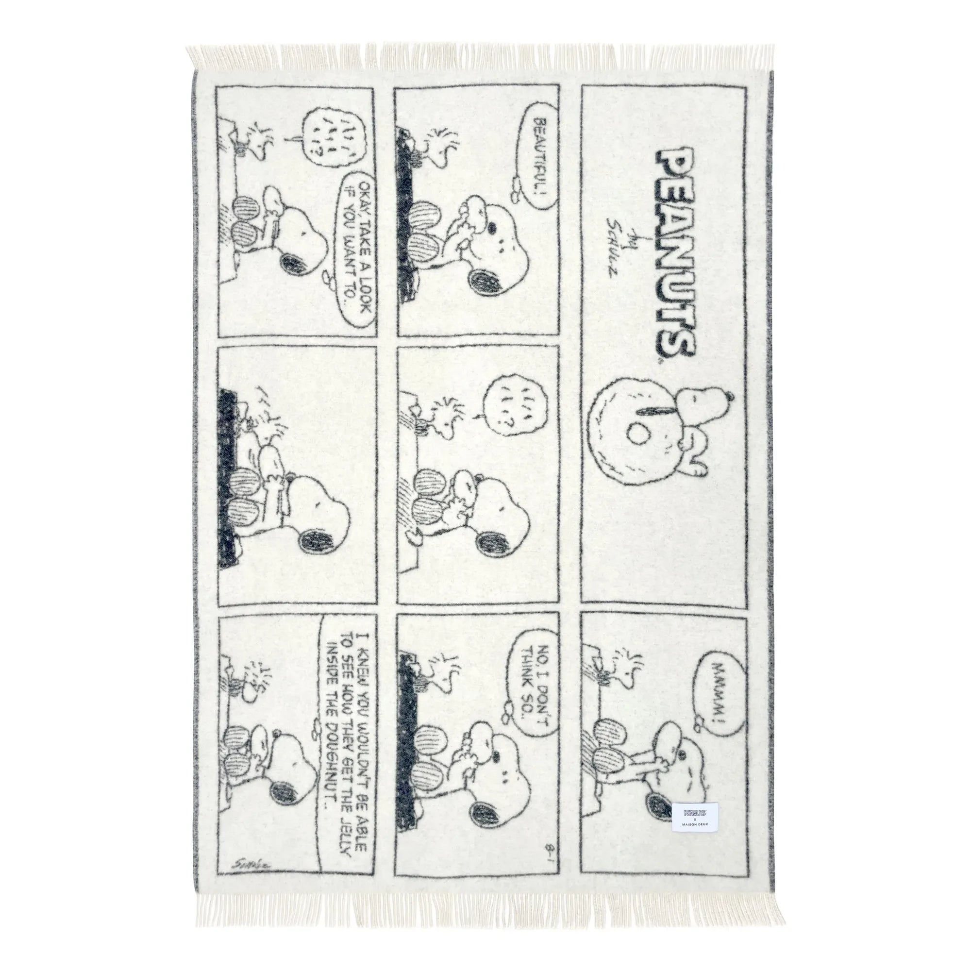 Maison Deux - Peanuts Atkı | Siyah