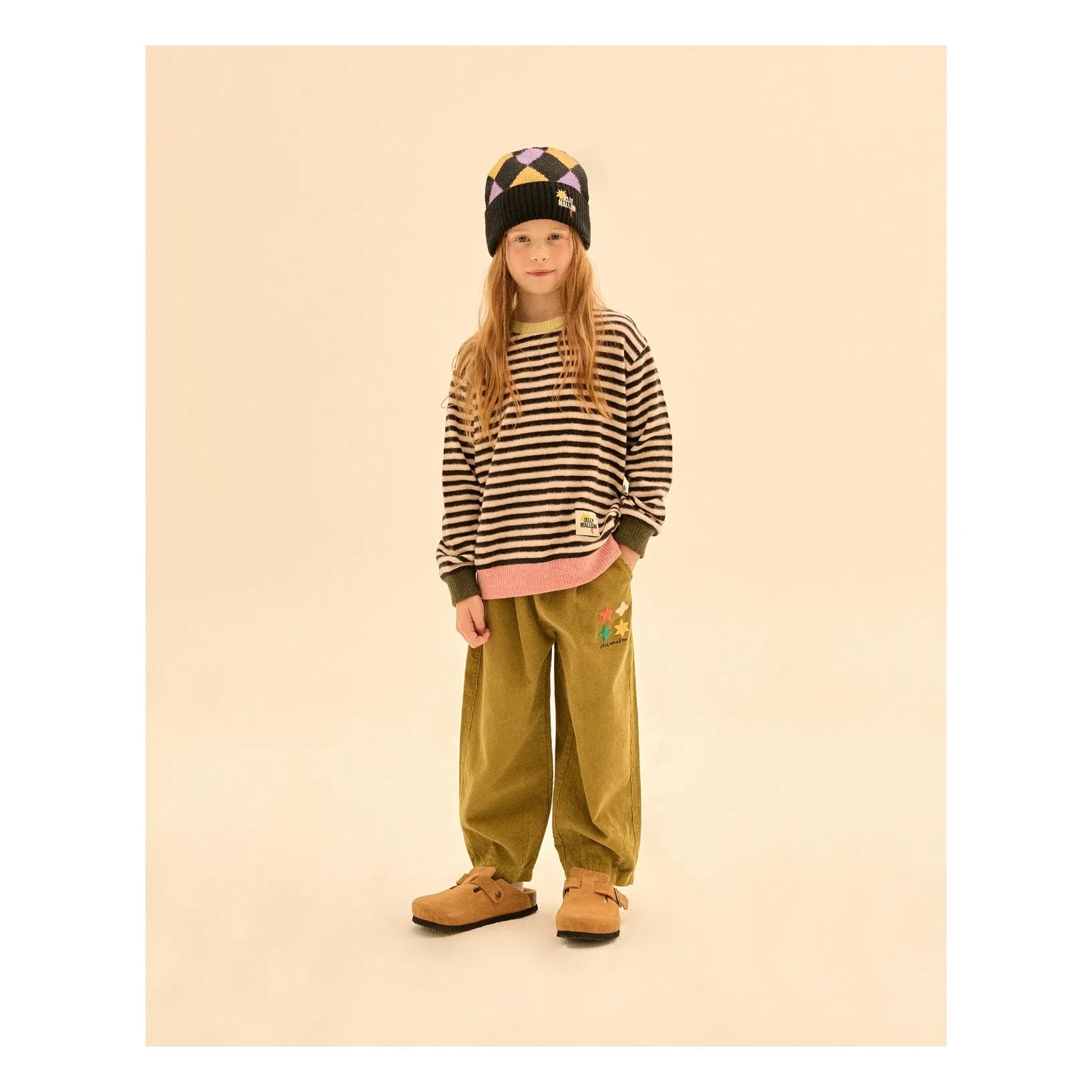 Jelly Mallow - Striped Sweater | Cream