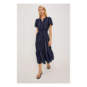 Rails - Cannes Gestreiftes Kleid | Marineblau