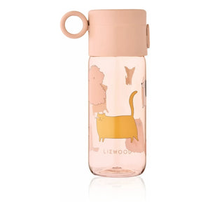 Liewood - Clemence Tritan Trinkflasche - 350 ml | Cats and Dogs/Sandy