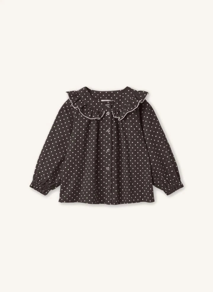 Fliink - Dotted Blouse | Brown