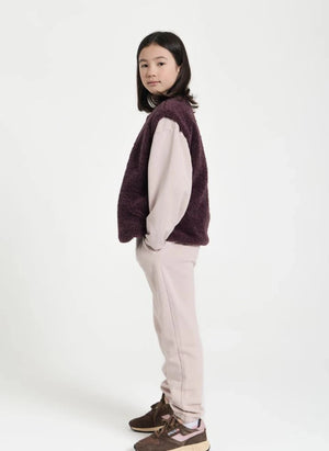 Smallable Kid - Jude Sleeveless Sherpa Jacket | Purple