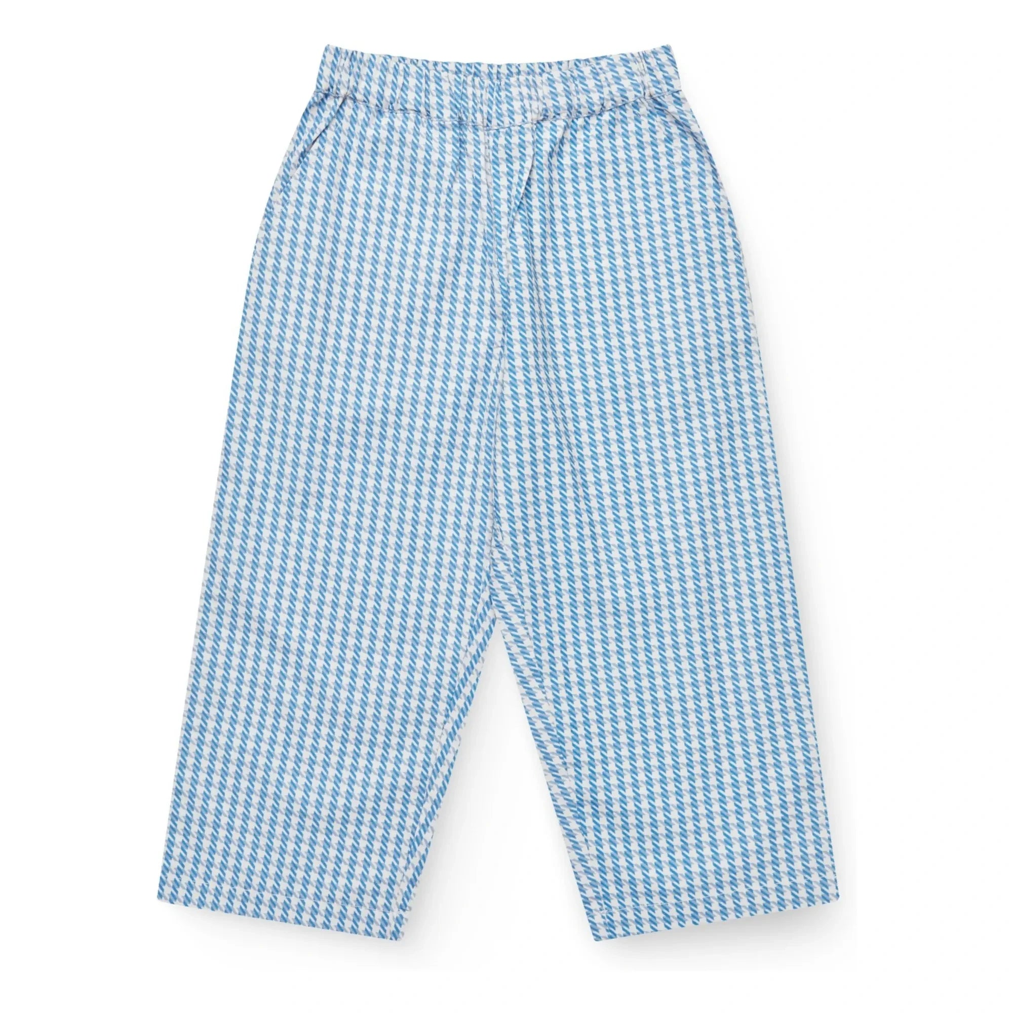 Copenhagen Colors - Hahnentritt-Hose aus Bio-Baumwolle | Blau