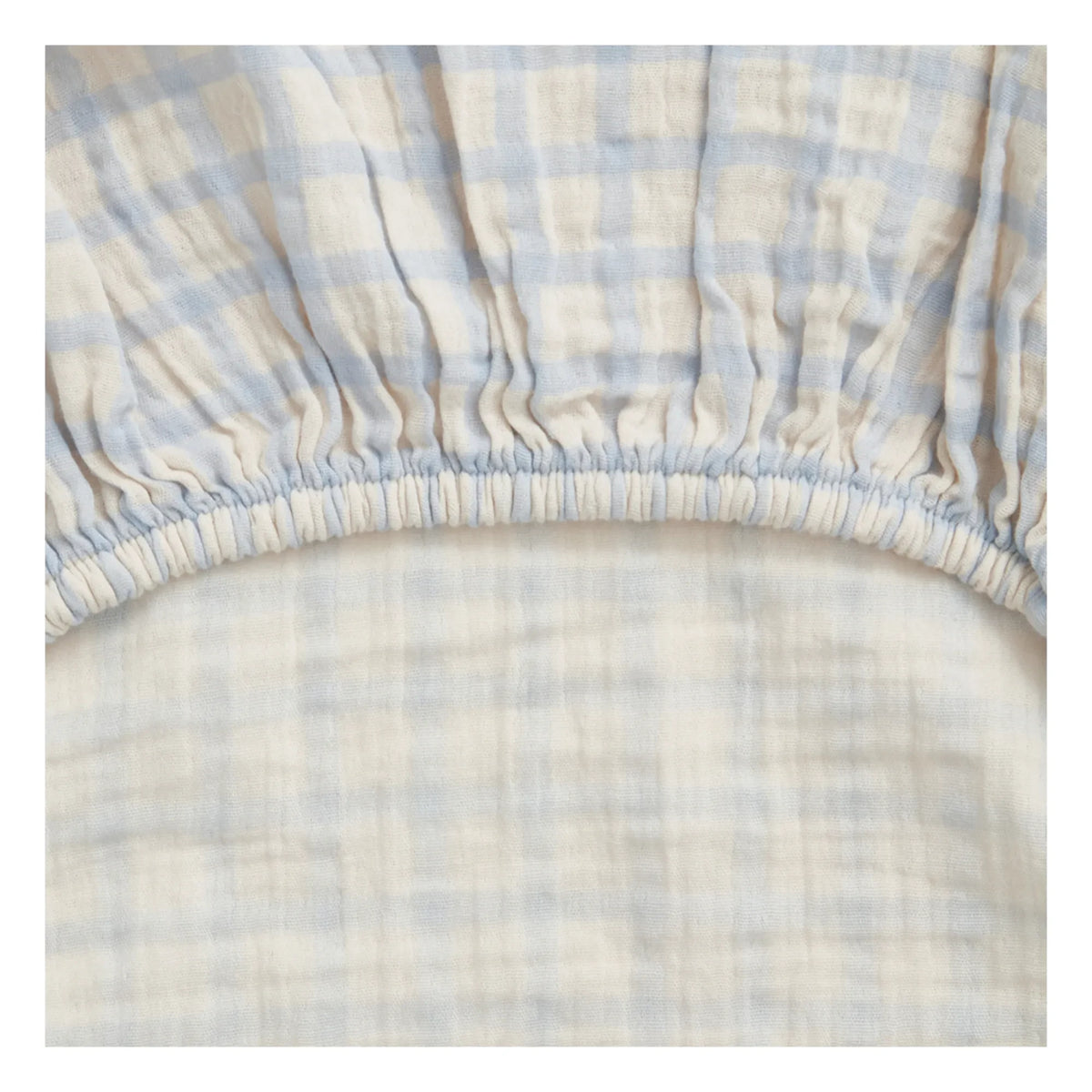 garbo&friends - Gingham Sky Wickelunterlage | Hellblau