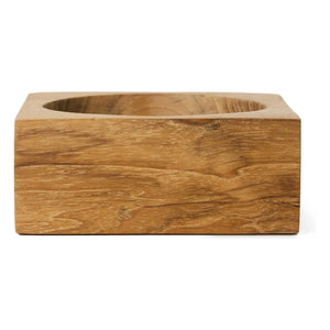 HKliving - Teak wood Pop cube pocket tray
