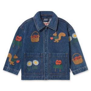 Tinycottons - Pommes Denim Ceket | Mavi
