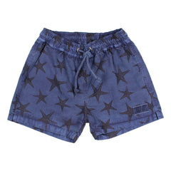 Búho - Etoiles de Mer Badehose aus Bio-Baumwollpopeline | Marineblau
