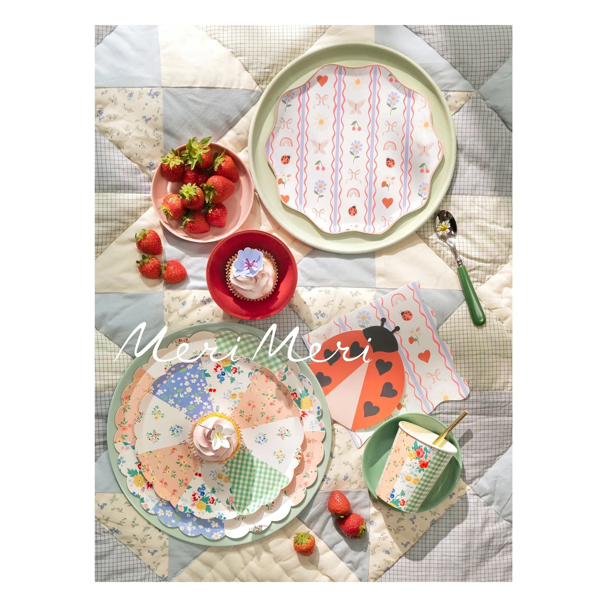 Meri Meri - Patchwork Bardaklar - 8'li Set