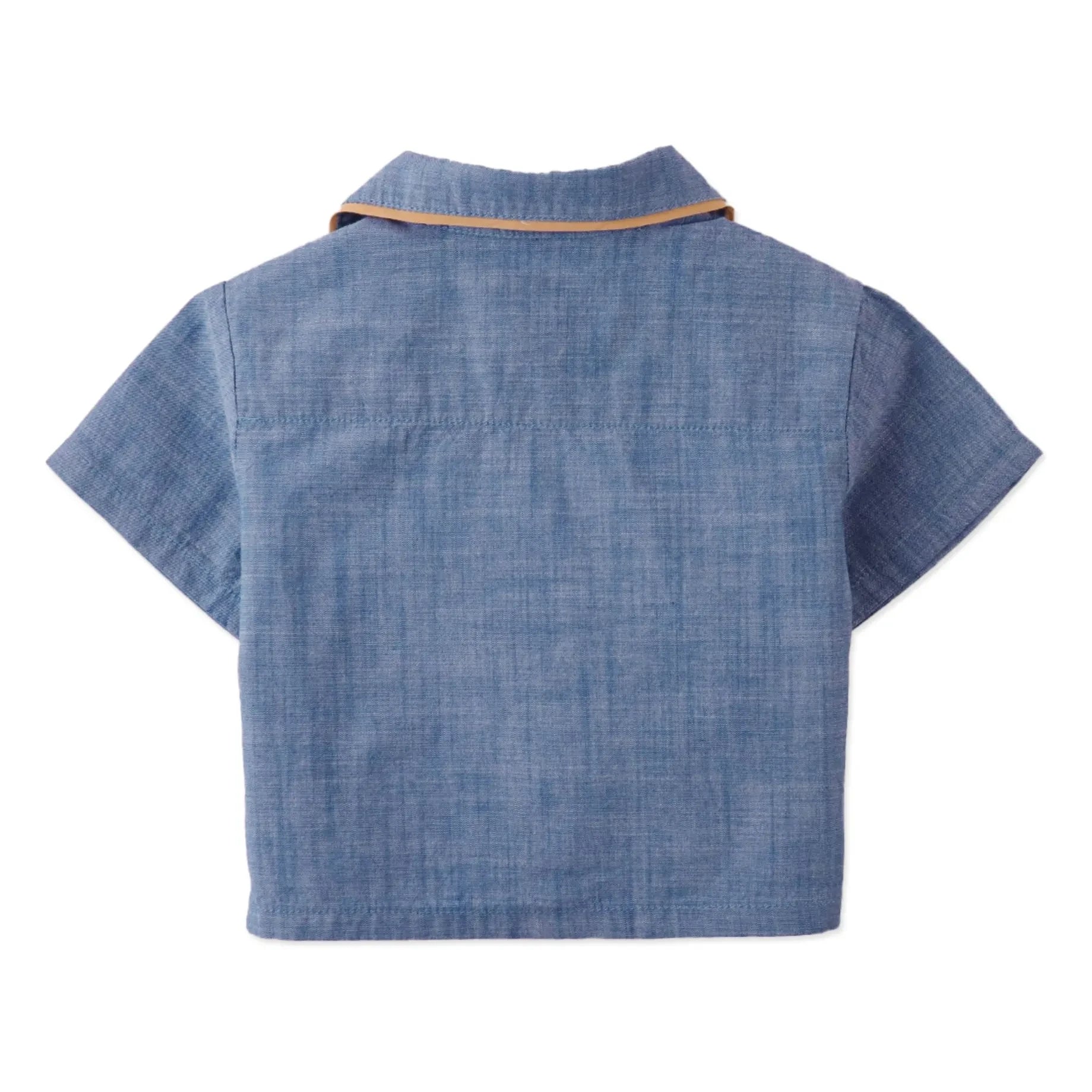 Gingersnaps - Steven İşlemeli Banana Chambray Gömlek | Mavi