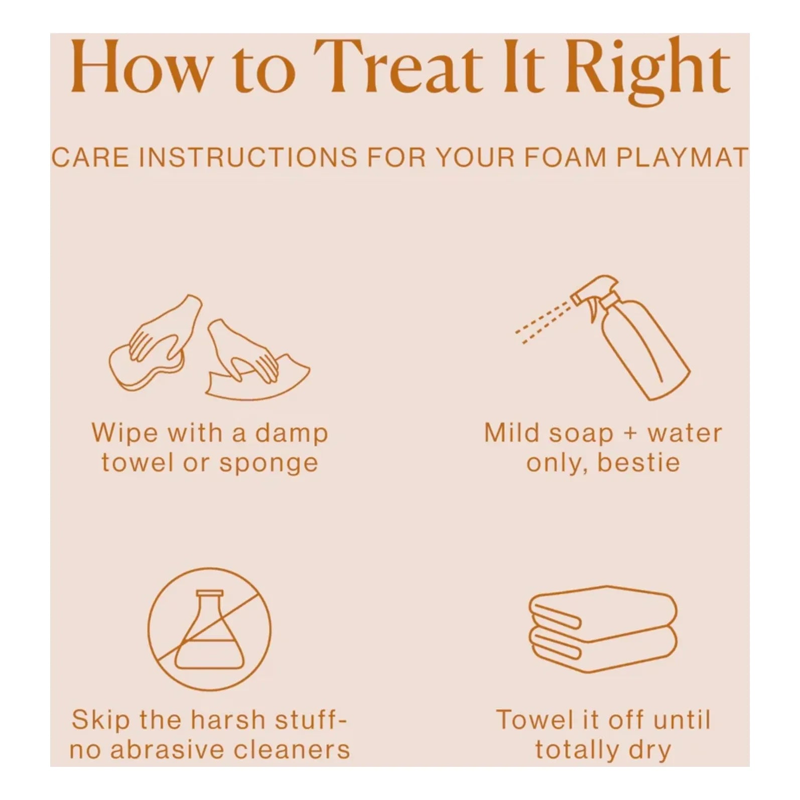 Toddlekind - Klasik modüler oyun matı | Blush