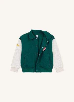 Petit Bateau - سترة بلوك ألوان تيدي | أخضر