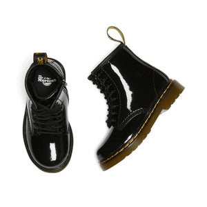 Dr. Martens – 1460 Lackleder-Schnürstiefel | Schwarz