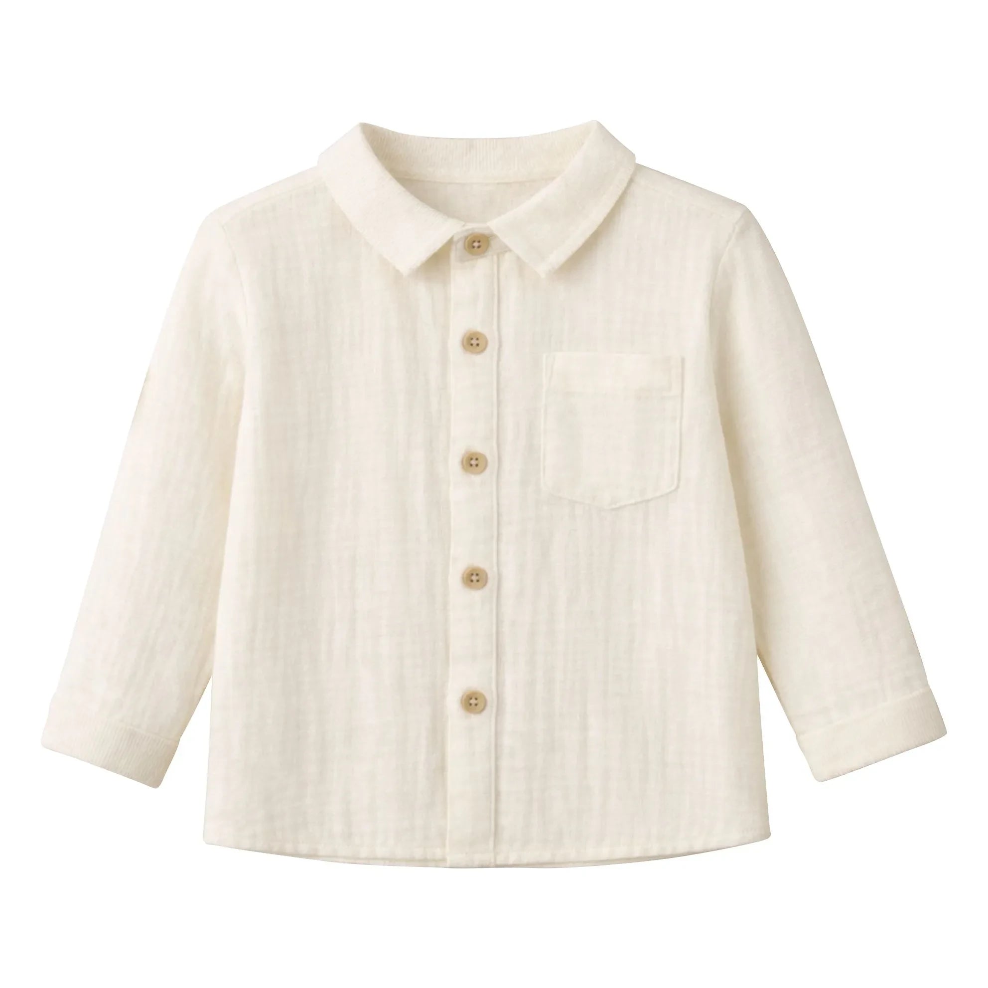 Lililotte - Constantin Organic Cotton Muslin Shirt | Ecru