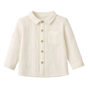 Lililotte - Constantin Organic Cotton Muslin Shirt | Ecru