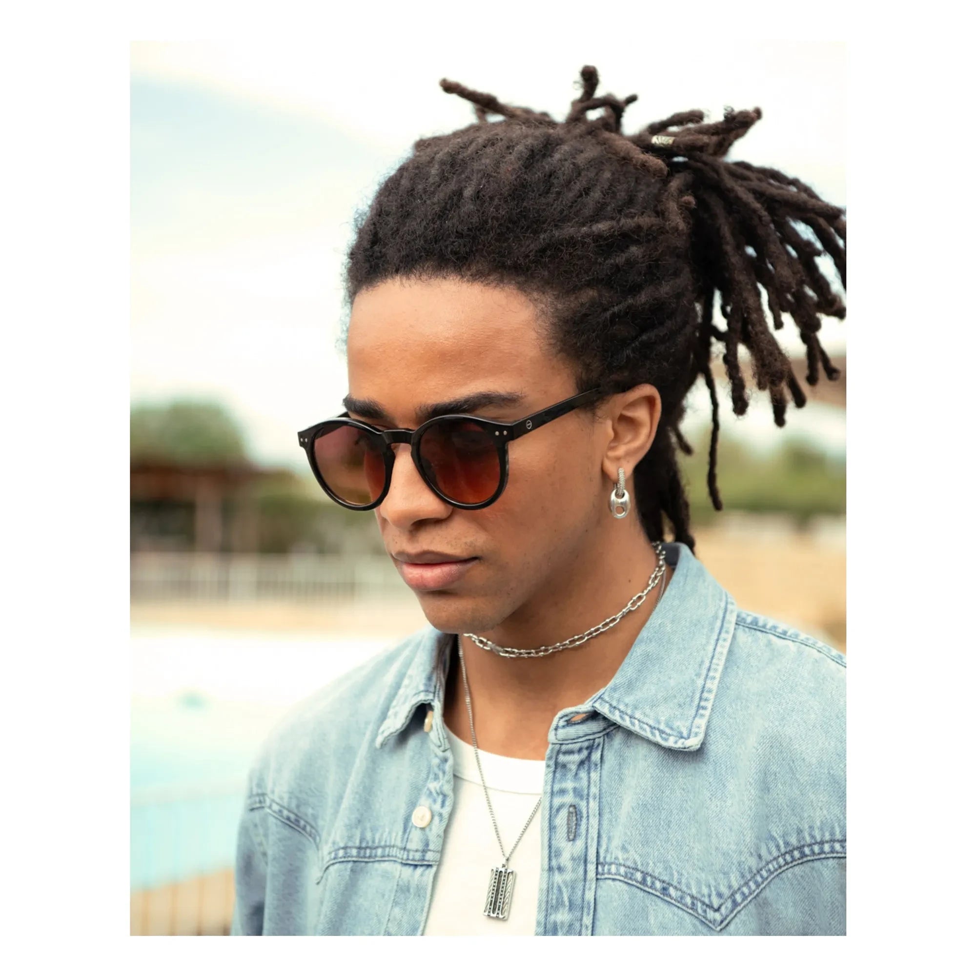 IZIPIZI - Sonnenbrille #M | Glänzend Schwarz