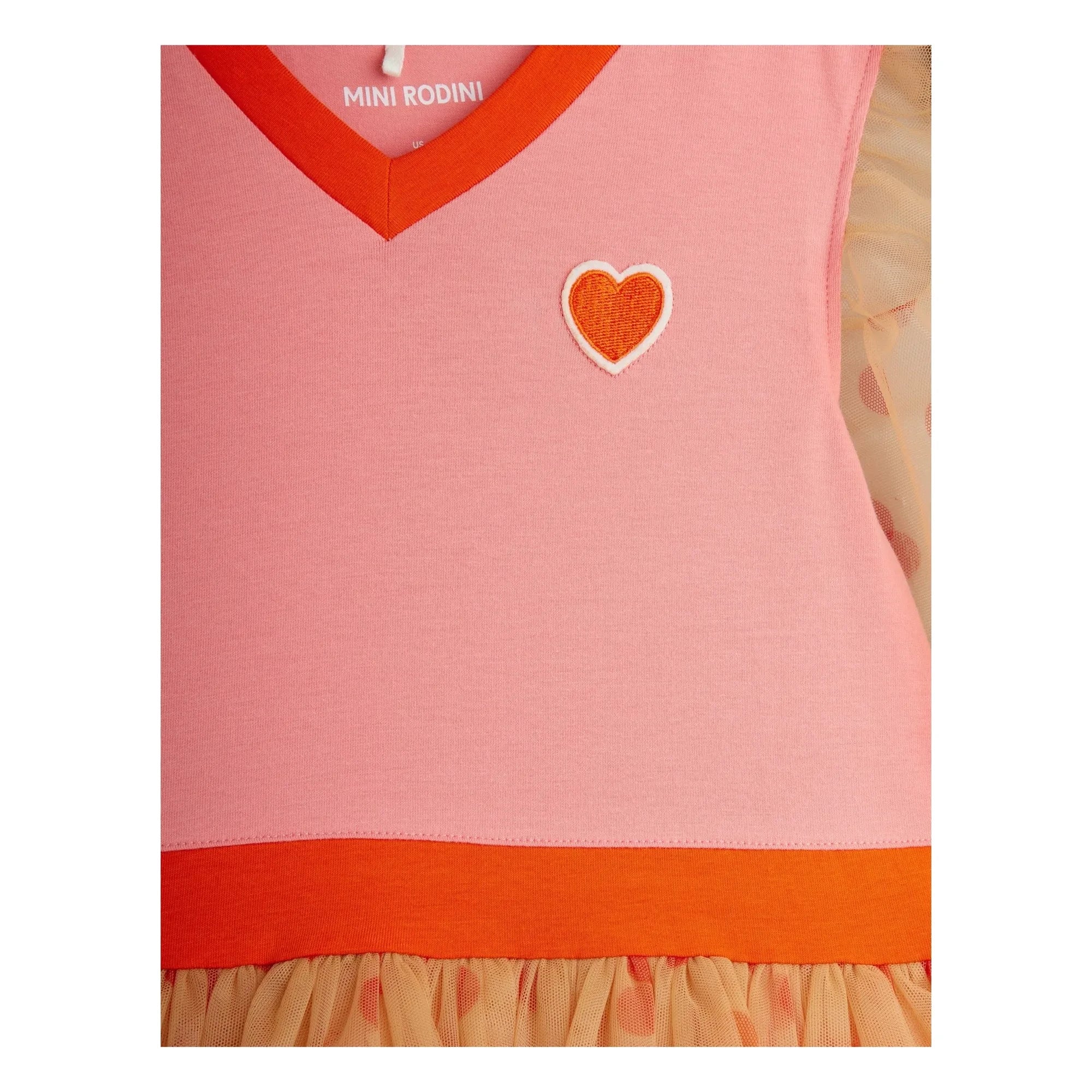 Mini Rodini - Puantiyeli Tül Elbise | Pembe