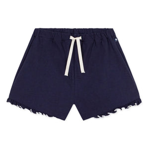 Petit Bateau - Flounced shorts | Midnight blue