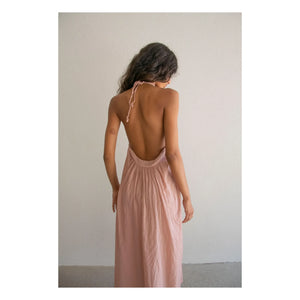 THEAVANT - La Plage Pamuk Voile Kleid | Beige