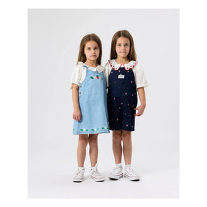 Goldie + Ace - Strawberry Short Overalls | Navy Blue