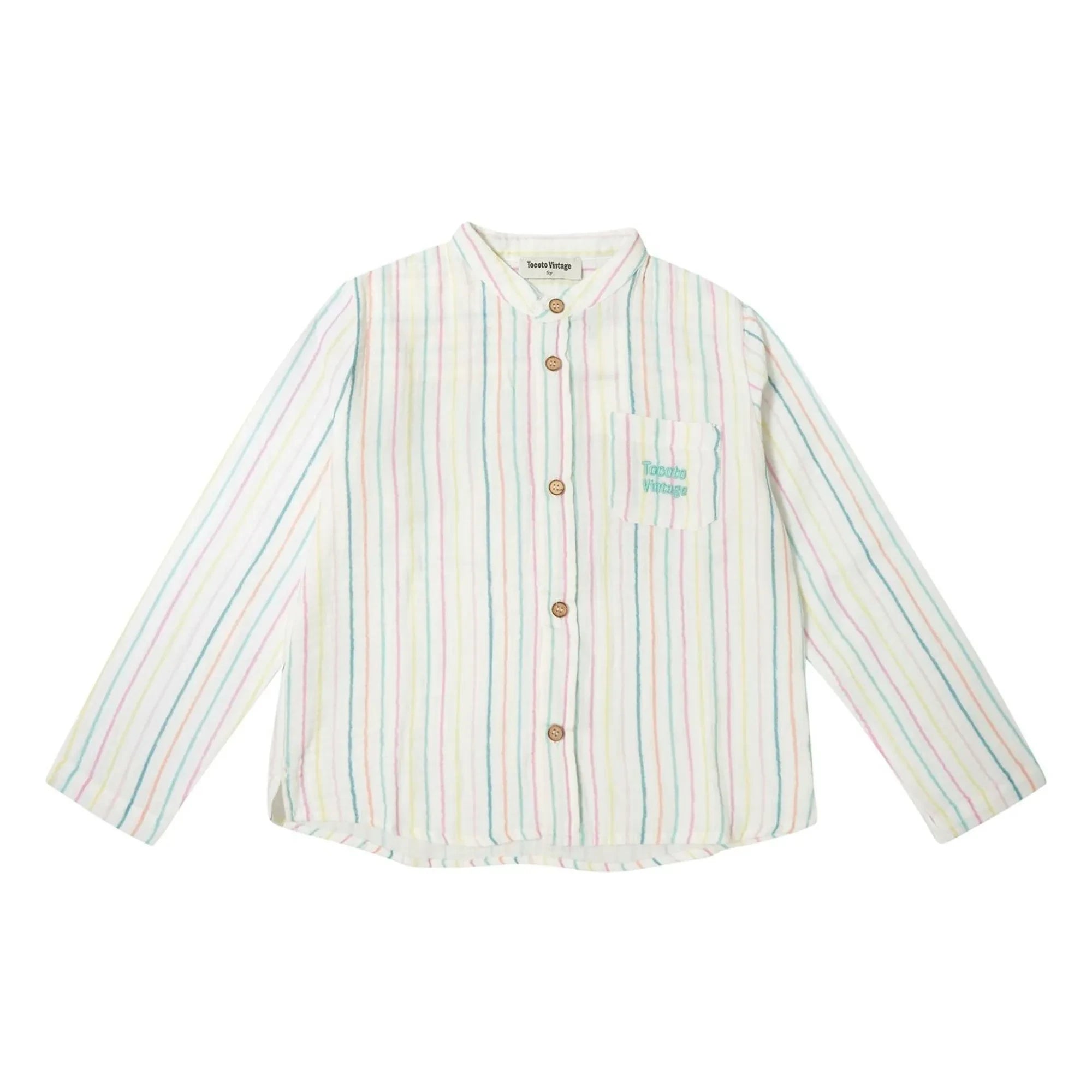 Tocoto Vintage - Baby Striped Shirt | White