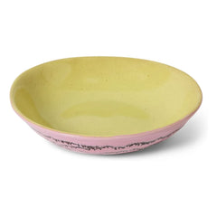HKliving - Suppenteller mit Noppen - 2er Set | Rosa