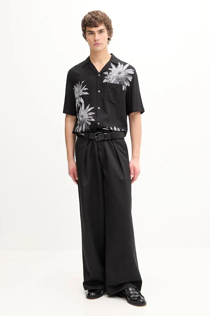 Keten gömlek AllSaints FLORAZE