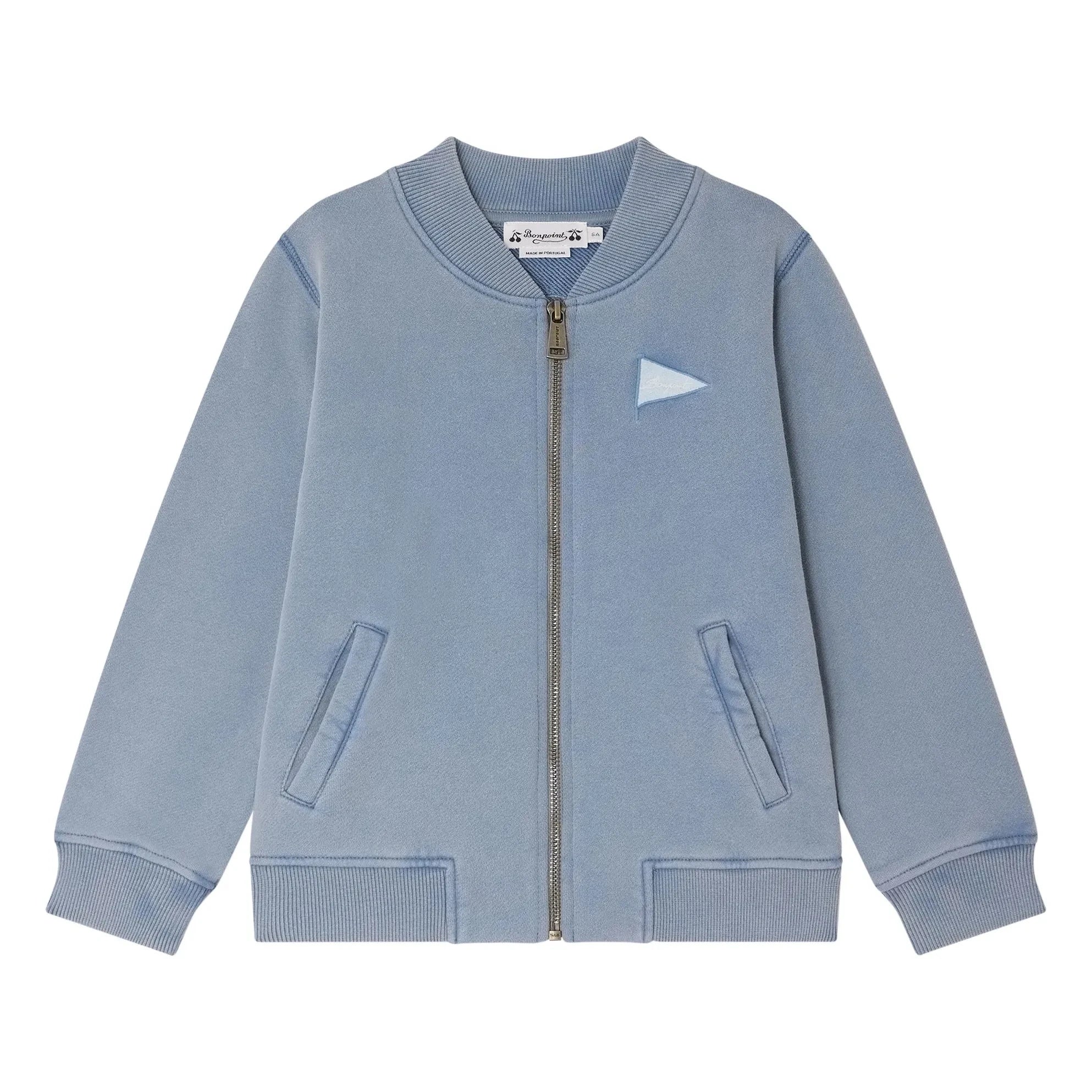 Bonpoint - Loreto organik pamuk bomber ceket | Azure mavi