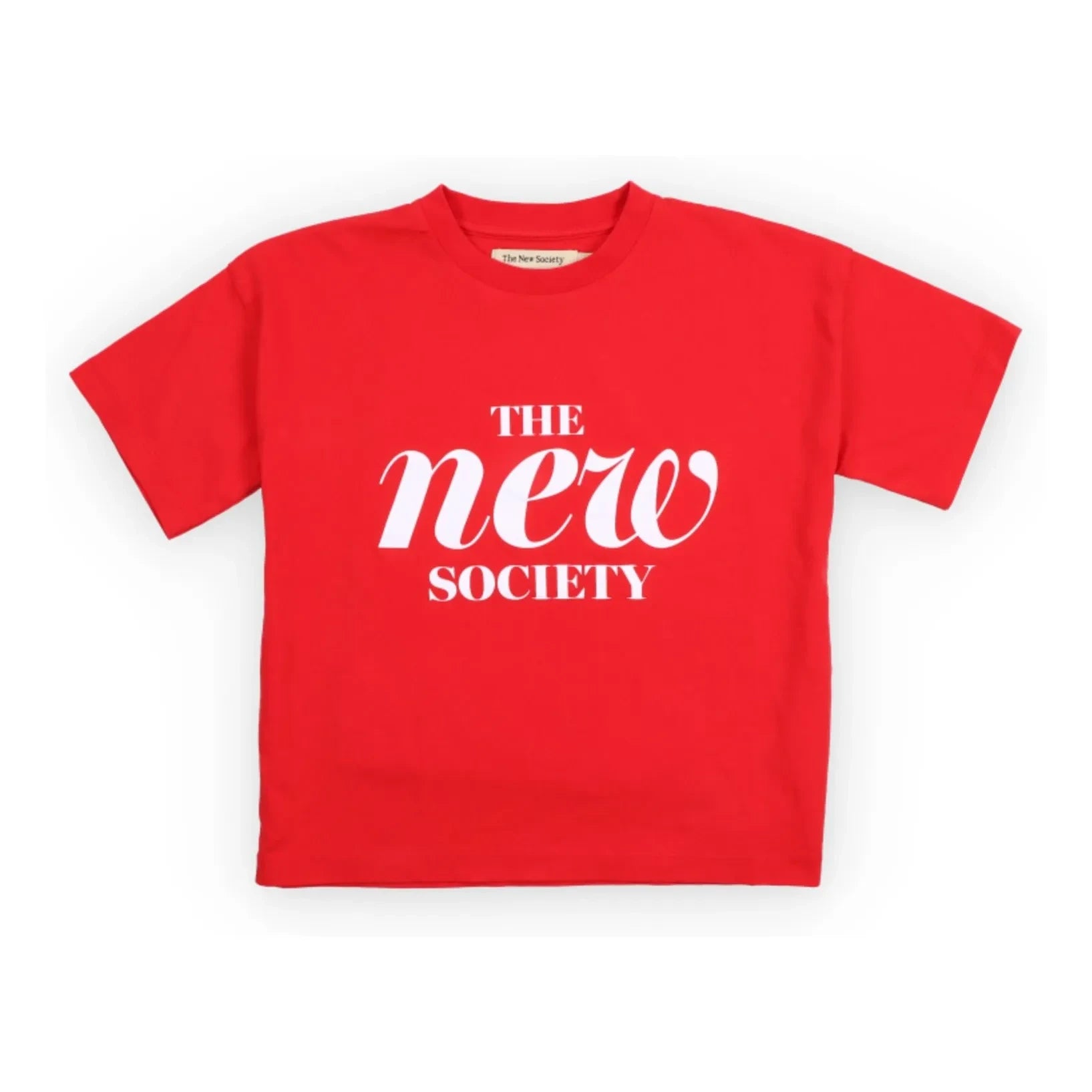 the new society - Maca Tişört | Kırmızı