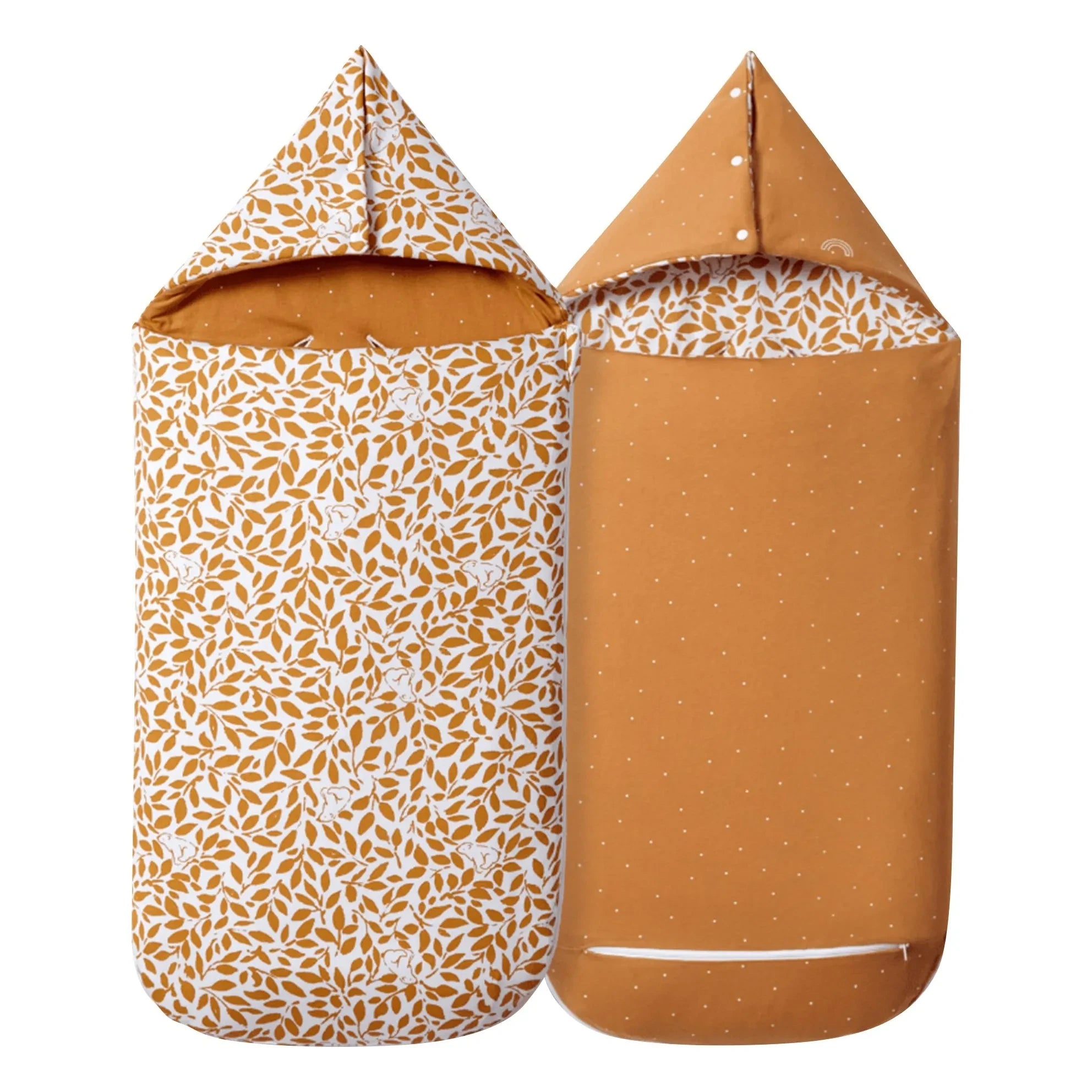Les Petites Billes - Doppelseitiger saisonübergreifender Baby-Stubenwagen | Karamell