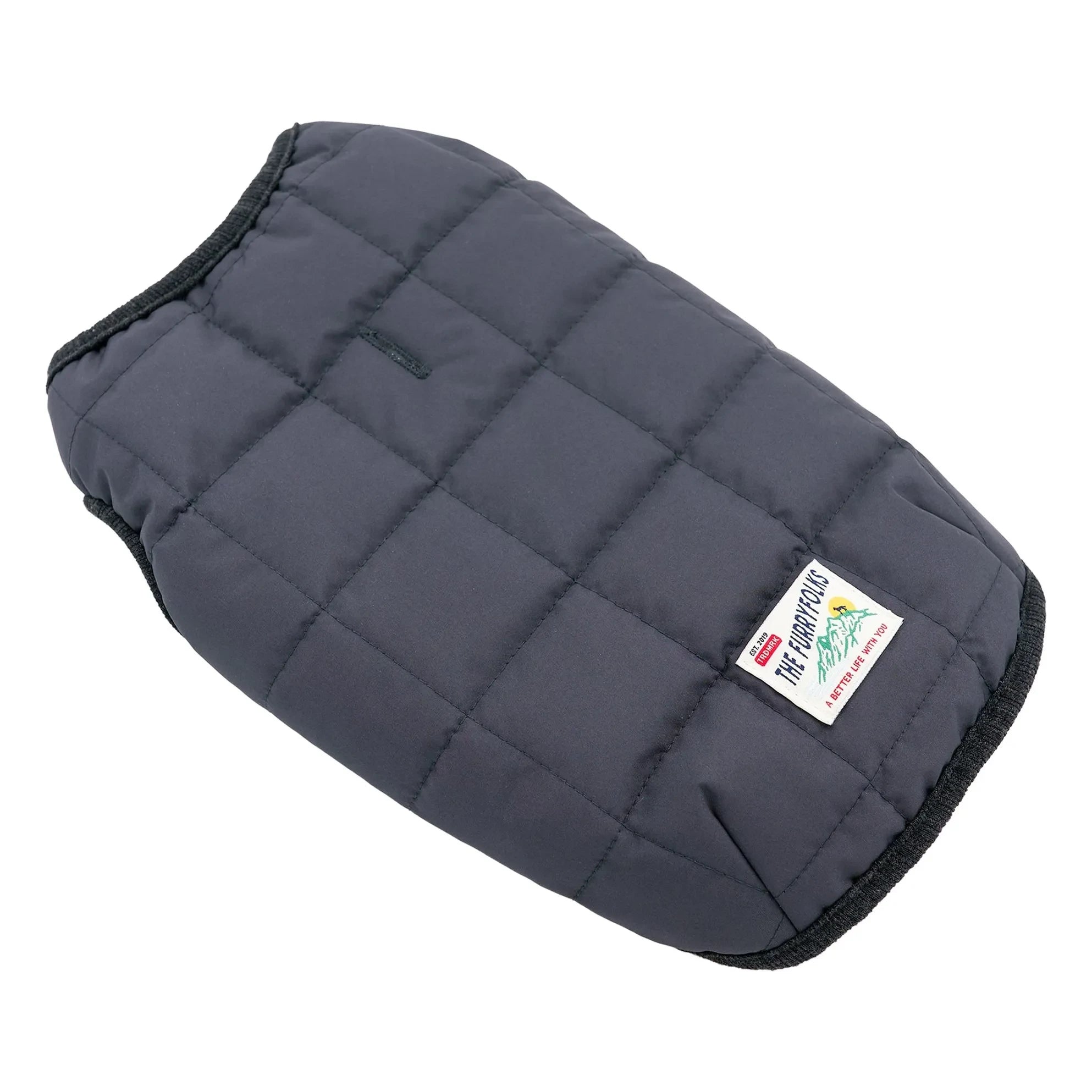 The Furry Folks - Wendbare Pufferjacke | Schwarz