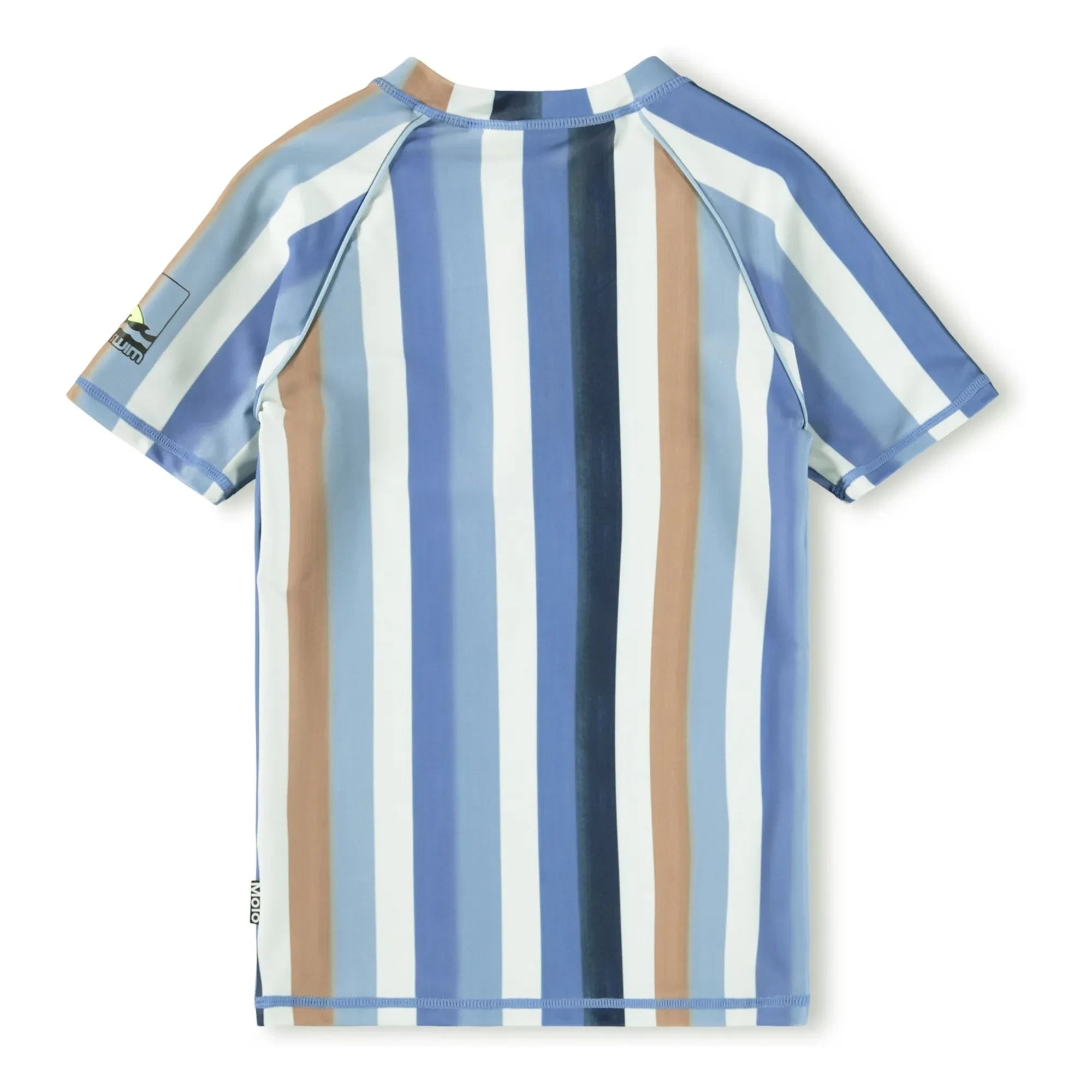 Molo - Noble SS Striped UV Protective T-Shirt Made from Recycled Fibers | Blue