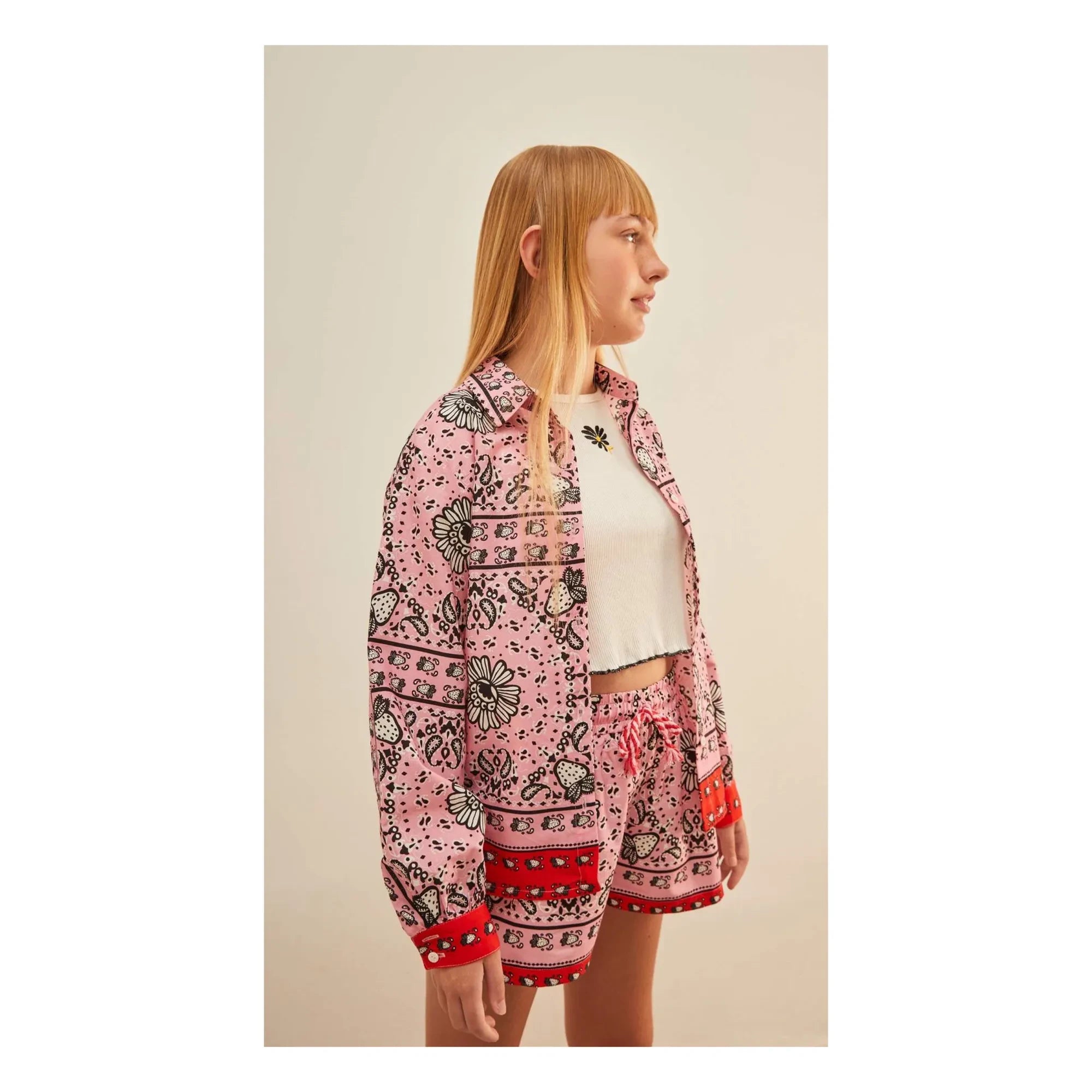 Fabula - Rosa Bandana Hemd
