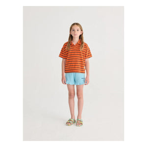 Bobo Choses - Çizgili Terry Polo | Turuncu