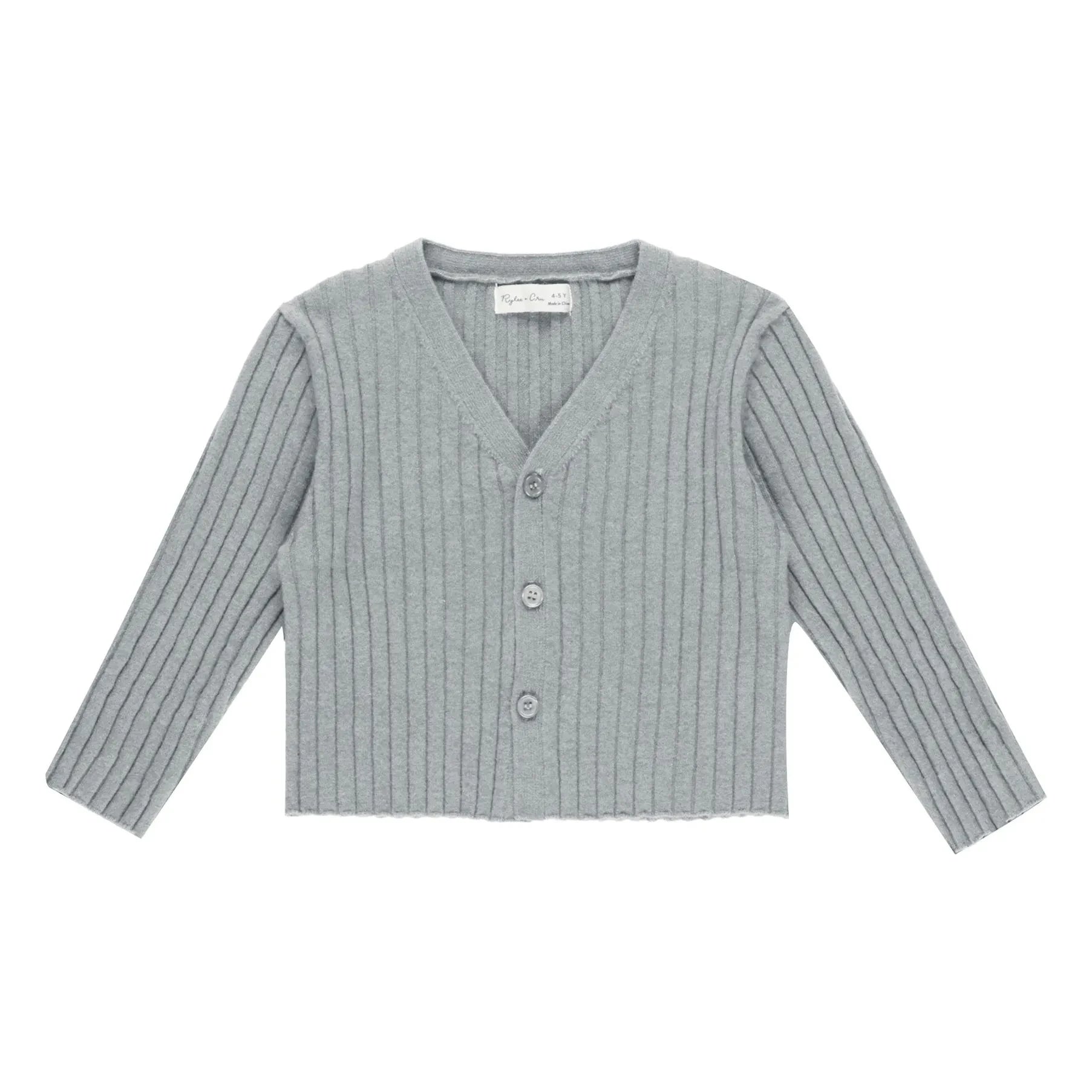 Rylee + Cru - Mini File Geripptes Tanktop | Graublau