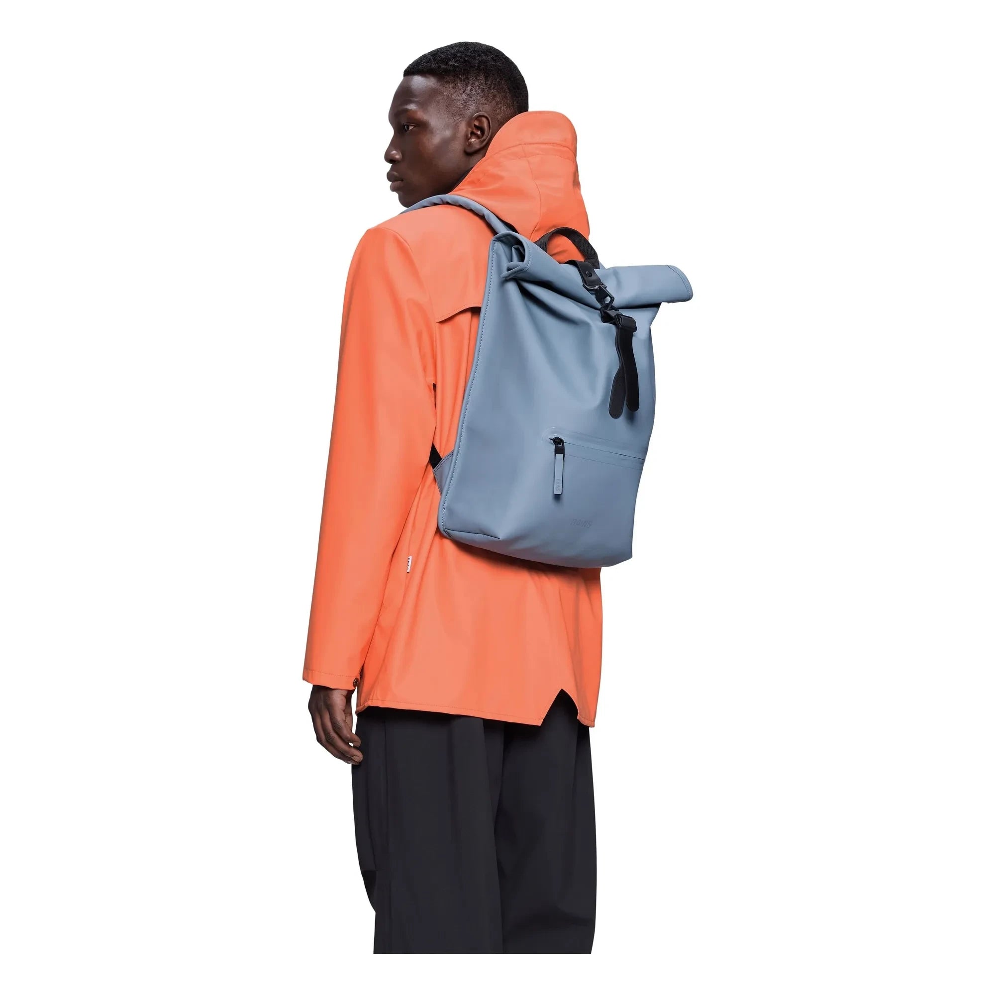 Rains - Rolltop Sırt Çantası W3 | Koyu Mavi