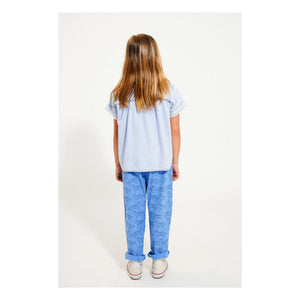 Piupiuchick - Tiger organic cotton pants | Blue