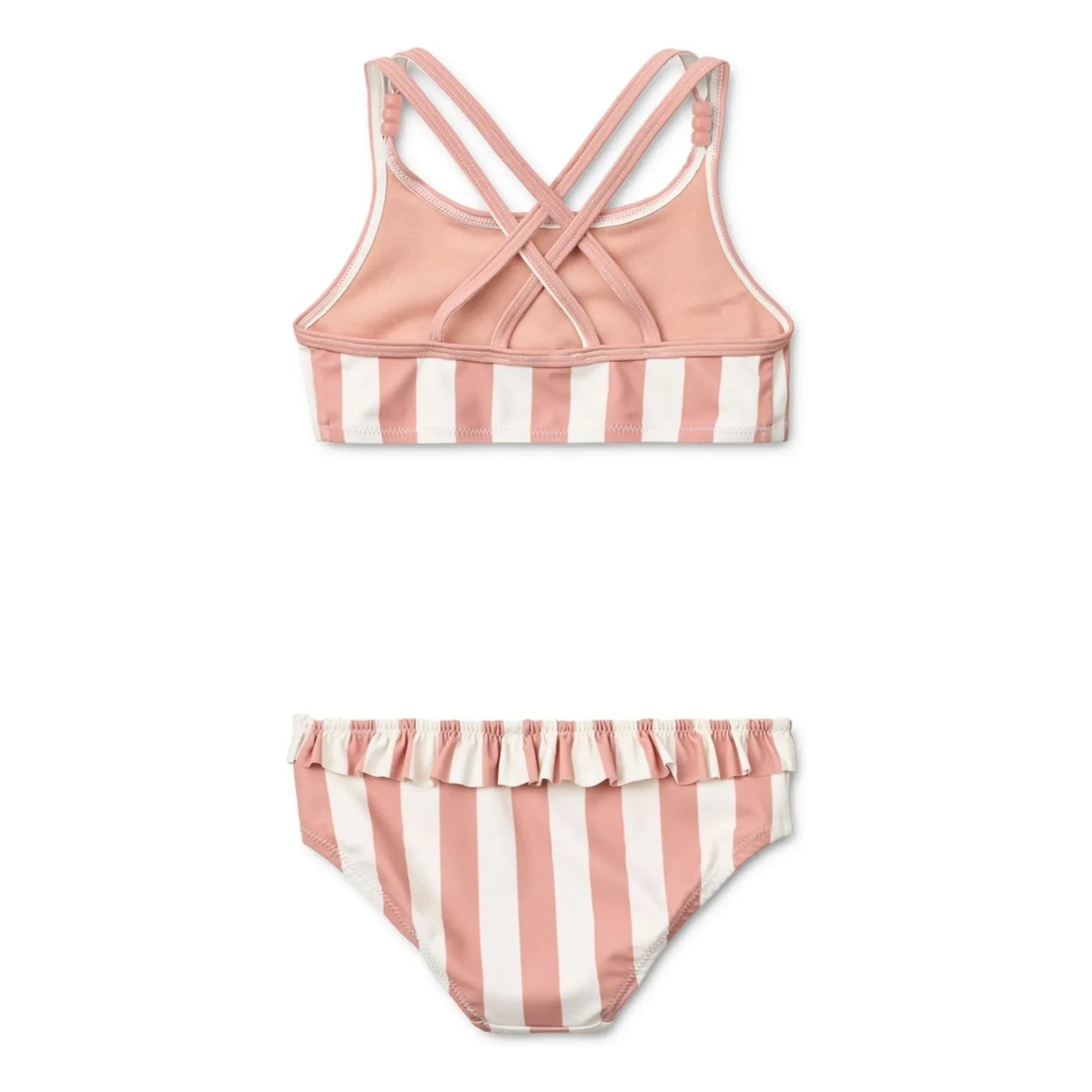 Liewood - Belle Rayé Recycled Fiber Swimsuit | Powder Pink