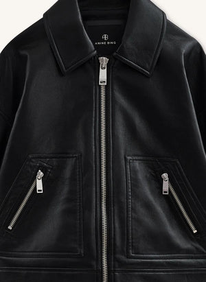 Anine Bing - Assan Lederjacke | Schwarz