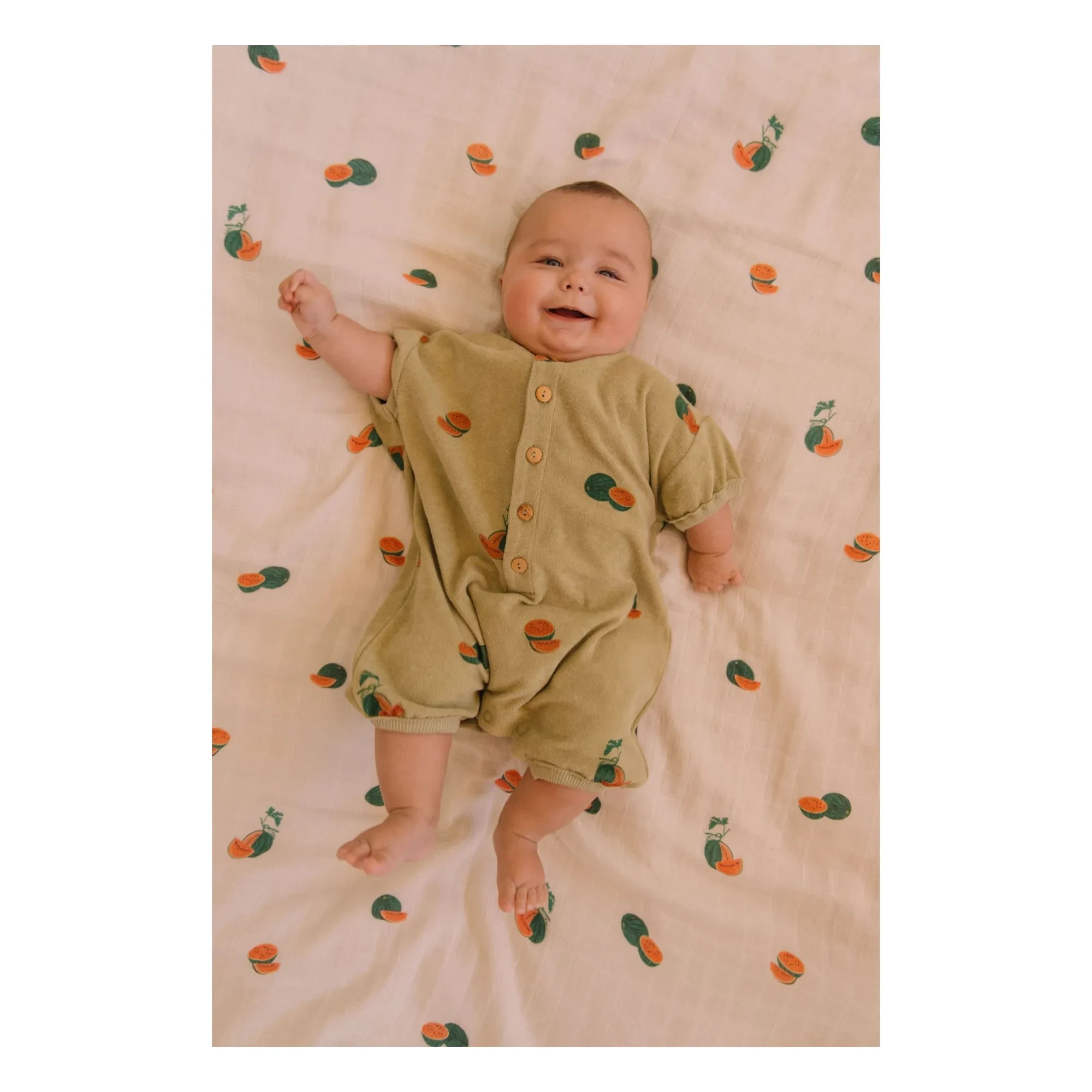 Studio Bohème - Bebecito Watermelon Organik Pamuk Havlu Tulum | Haki
