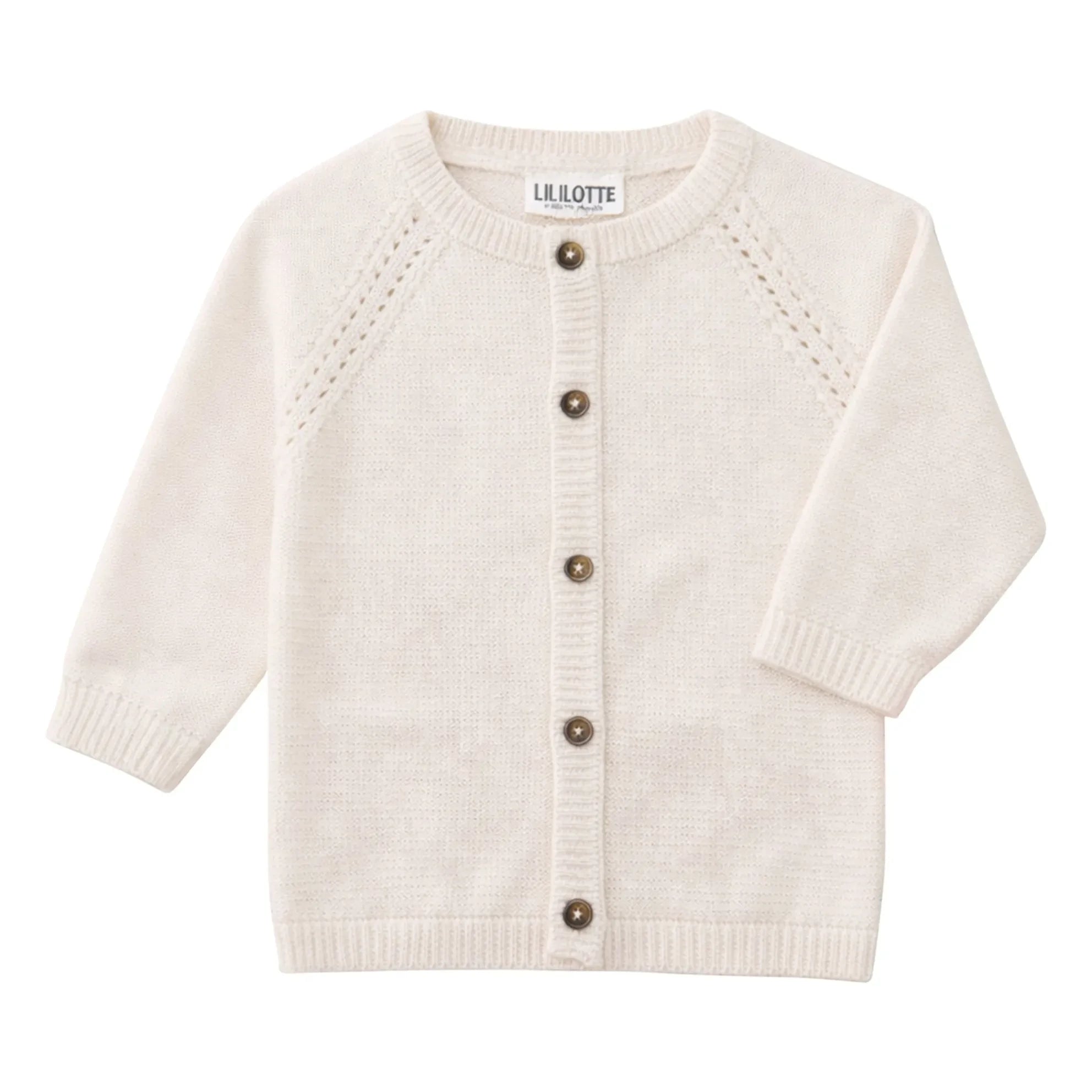 Lililotte - Victoria Mini Organik Pamuk Hırka | Ekru
