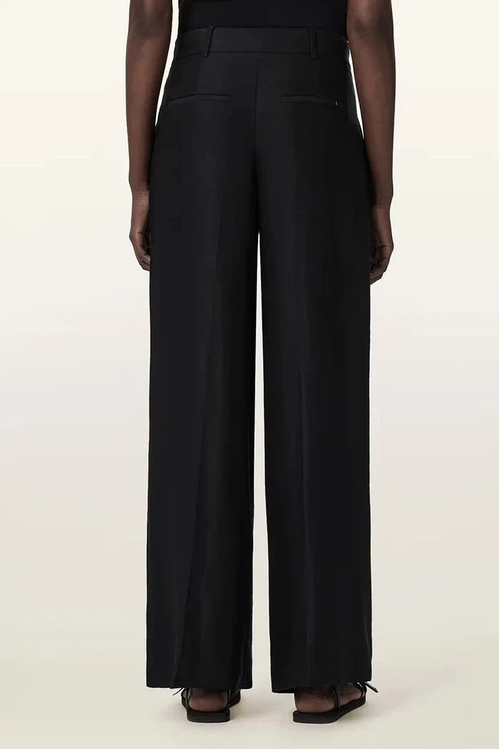 AllSaints geniş paça kadın keten pantolon CHARLEY