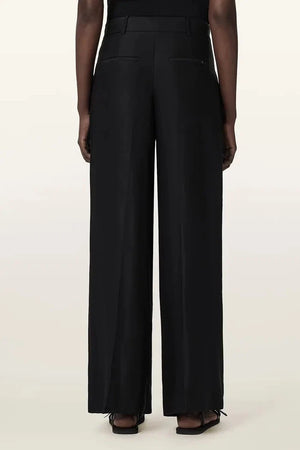 AllSaints geniş paça kadın keten pantolon CHARLEY