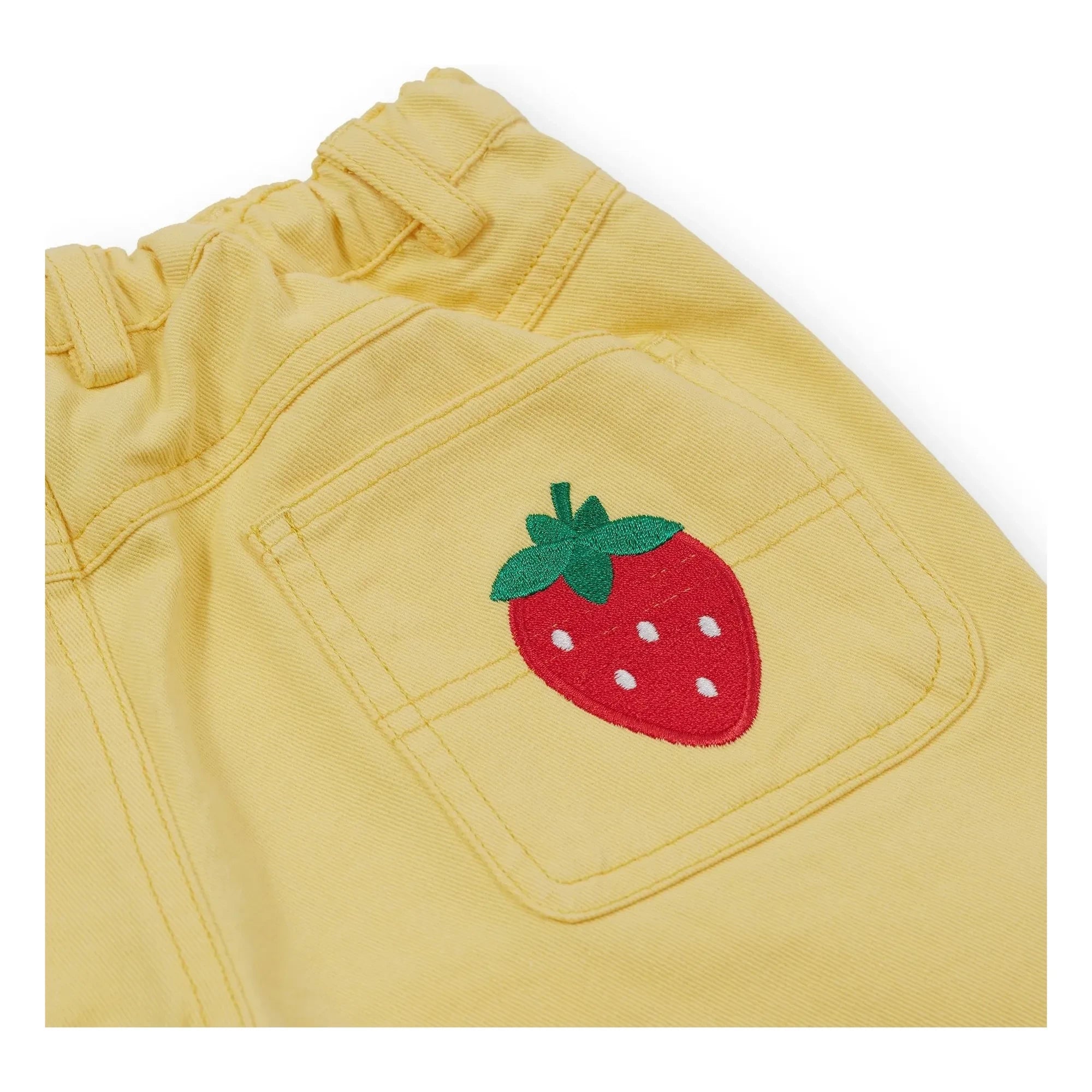 Goldie + Ace - Plain Denim Shorts | Yellow