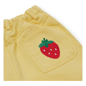 Goldie + Ace - Plain Denim Shorts | Yellow