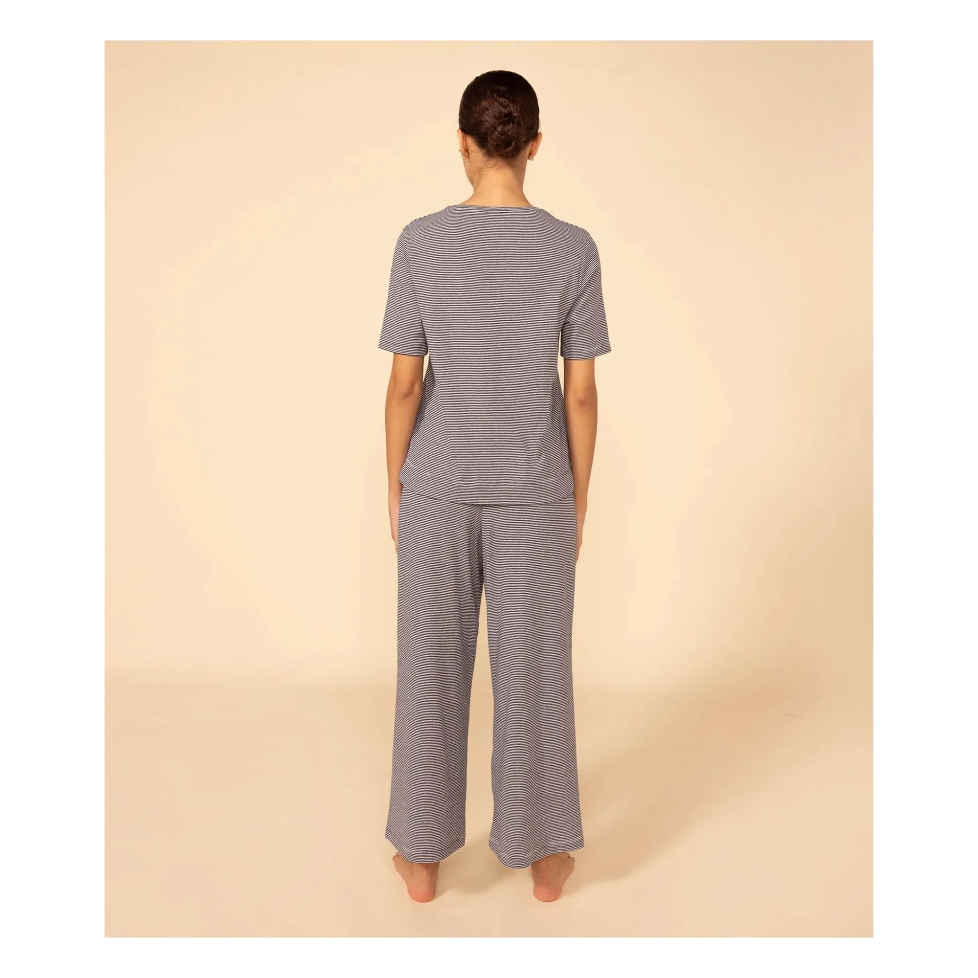 Petit Bateau - Milleraies Pijama Takımı - Kadın Koleksiyonu | Lacivert