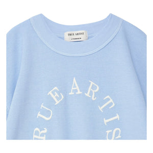 True Artist - Kurzarm-Sweatshirt Nr. 12 Bio-Baumwolle | Hellblau