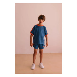 We Are Kids - Taylor Kontrast Organik Pamuk Tişört | Mavi