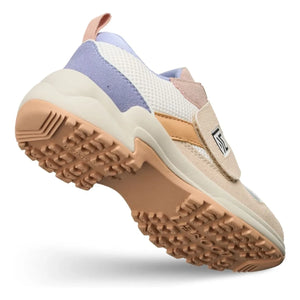 Liewood – Denisa Gestreifte Sneaker aus Mesh | Blassrosa