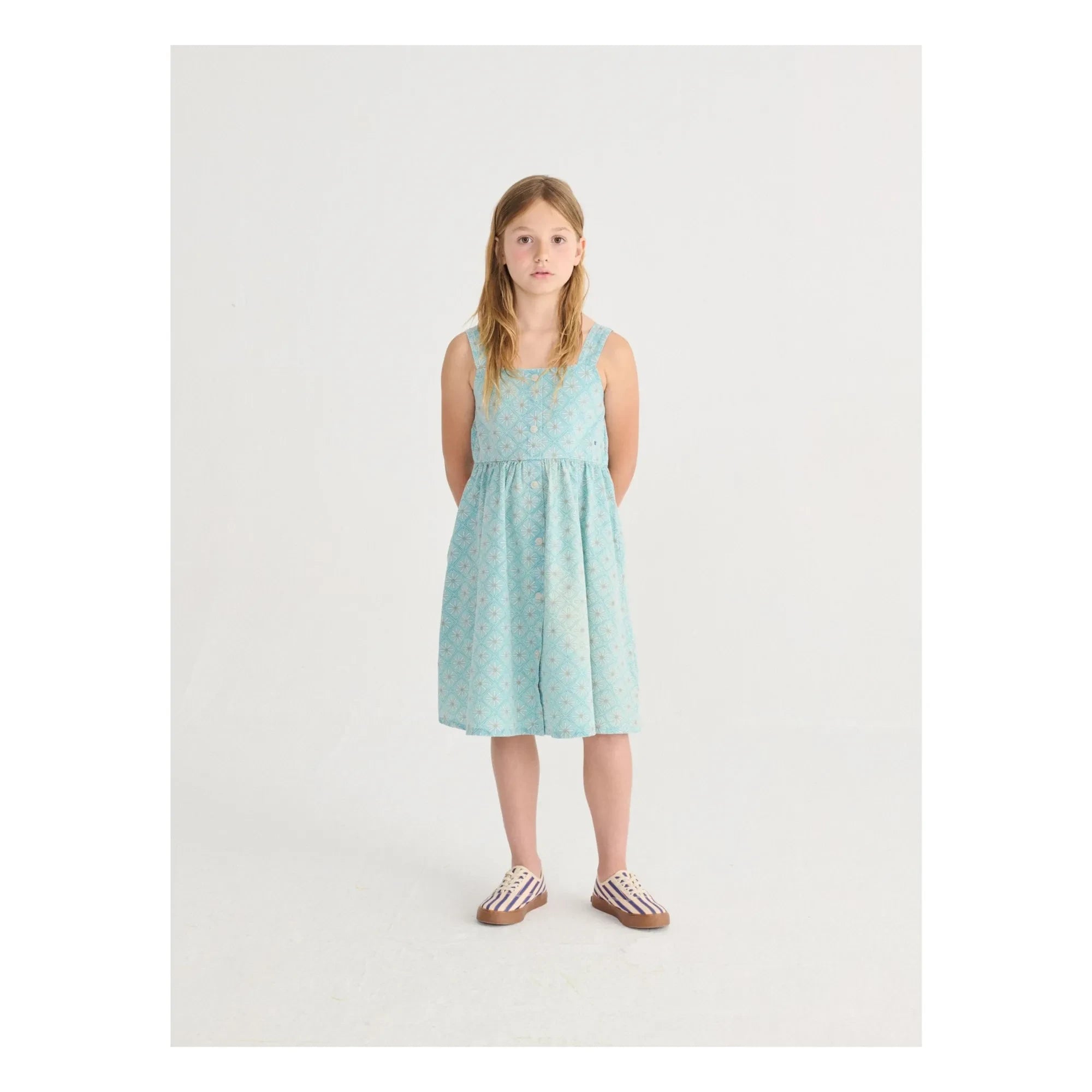 Bobo Choses - Bio-Baumwoll-Gänseblümchen-Kleid | Hellblau
